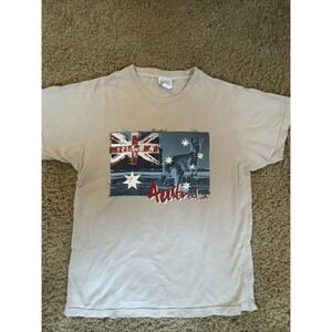 Think Australia T-Shirt Australian Flag‎ Kangaroo Men's Extra Small